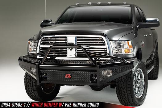 Fab Fours Black Steel Front Bumpers For 1994-2002 Dodge RAM 2500/3500