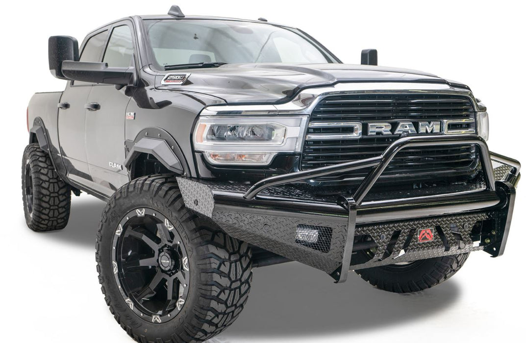 Fab Fours Black Steel Front Bumpers For 1994-2002 Dodge RAM 2500/3500