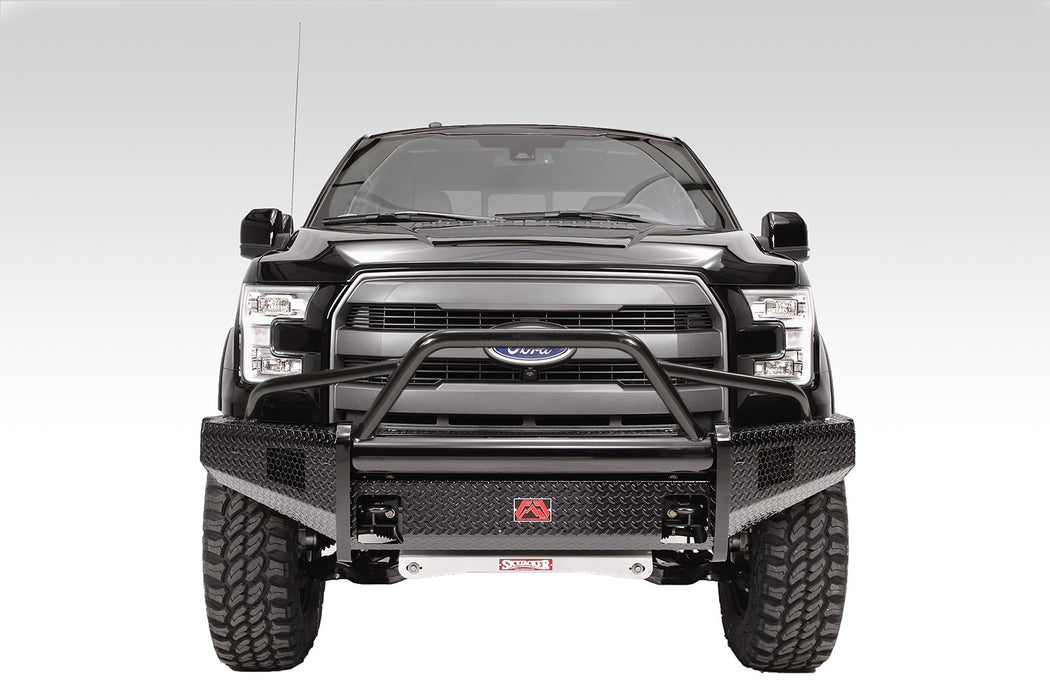 Fab Fours Black Steel Front Bumpers For 2009-2014 Ford F-150