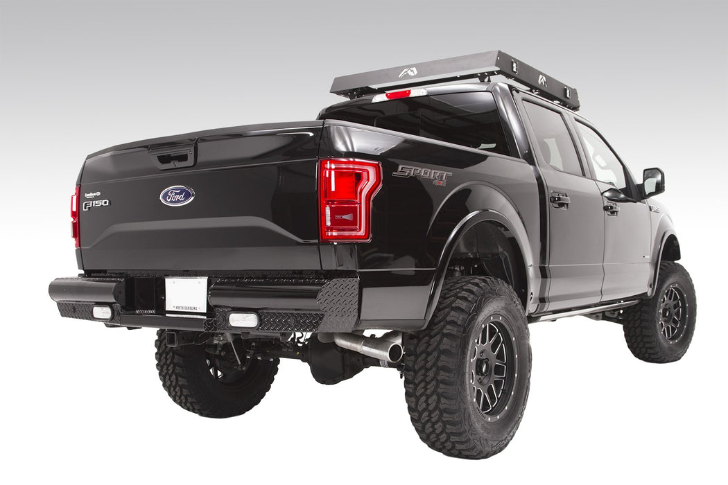 Fab Fours Black Steel Rear Bumpers