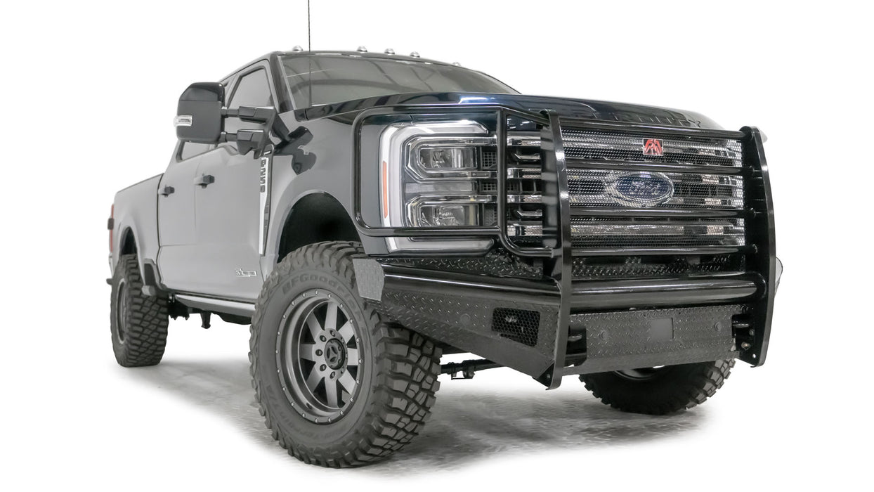 Fab Fours Black Steel Front Bumpers For 2023-2025 Ford F-250/350/450