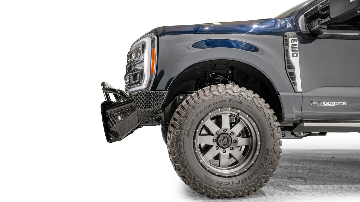 Fab Fours Black Steel Front Bumpers For 2023-2025 Ford F-250/350/450