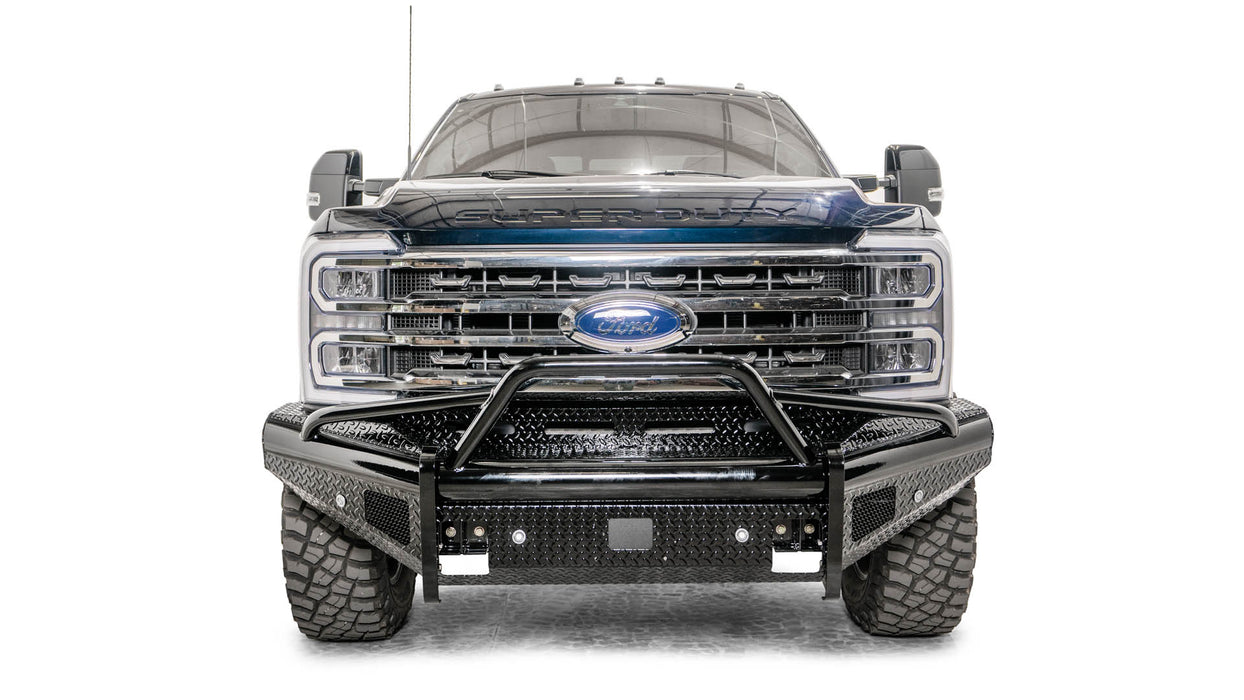 Fab Fours Black Steel Front Bumpers For 2023-2025 Ford F-250/350/450