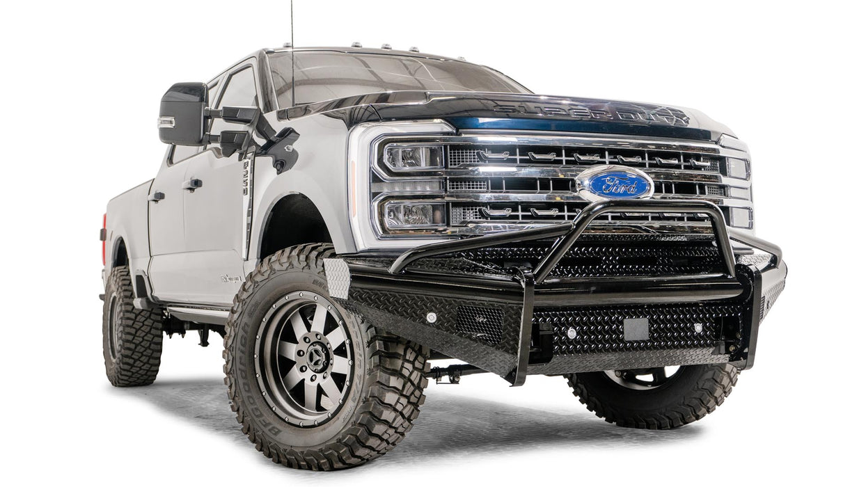 Fab Fours Black Steel Front Bumpers For 2023-2025 Ford F-250/350/450