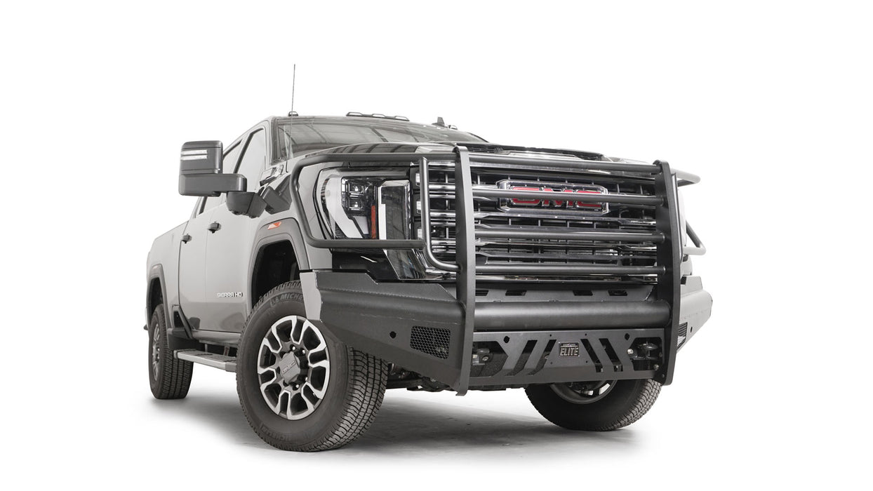 Fab Fours Black Steel Elite Front Bumpers For 2024-2025 GMC Sierra 2500/3500