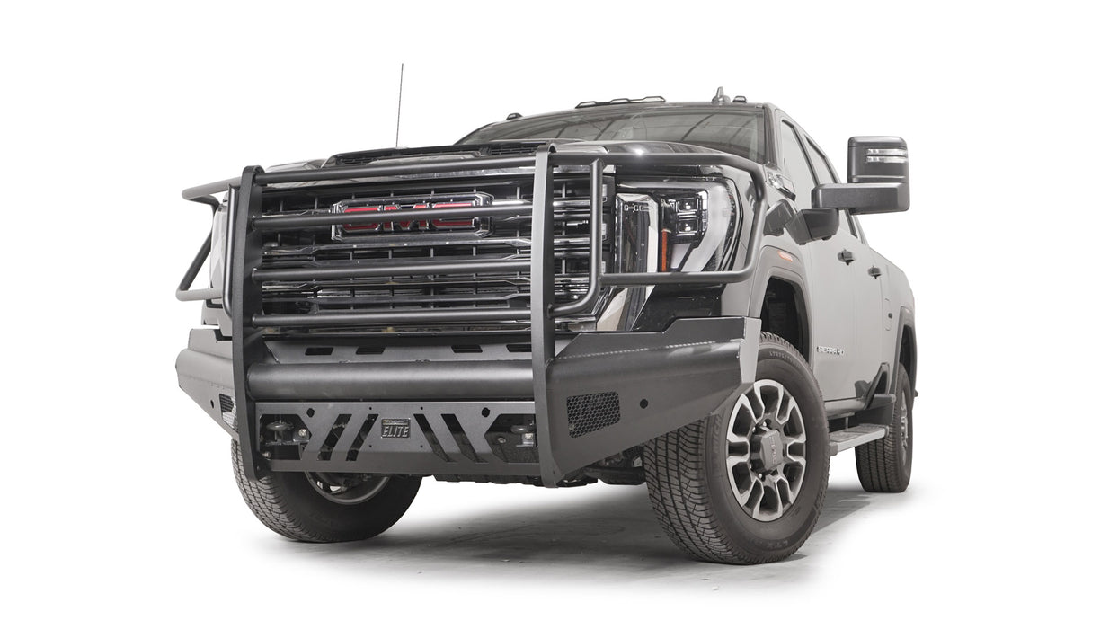 Fab Fours Black Steel Elite Front Bumpers For 2024-2025 GMC Sierra 2500/3500
