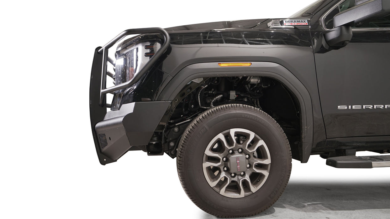 Fab Fours Black Steel Elite Front Bumpers For 2024-2025 GMC Sierra 2500/3500