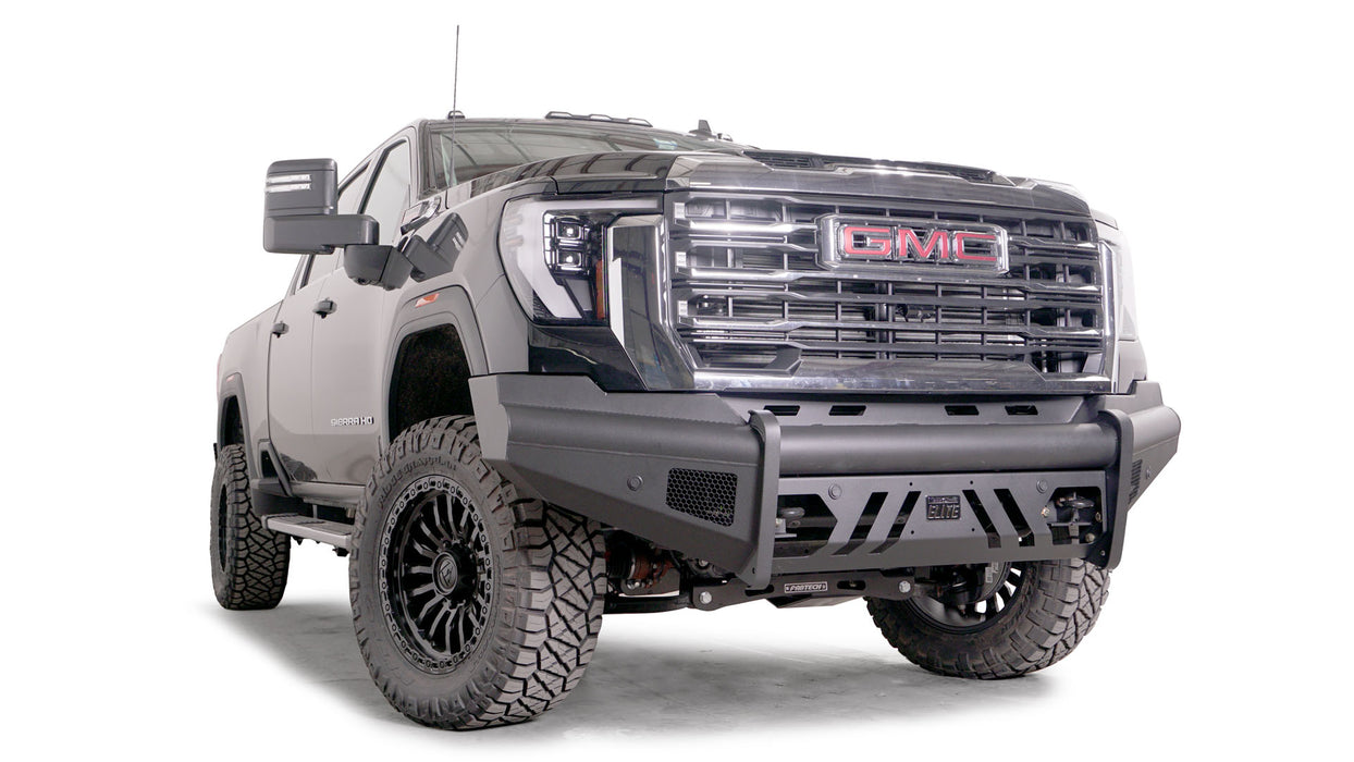 Fab Fours Black Steel Elite Front Bumpers For 2024-2025 GMC Sierra 2500/3500