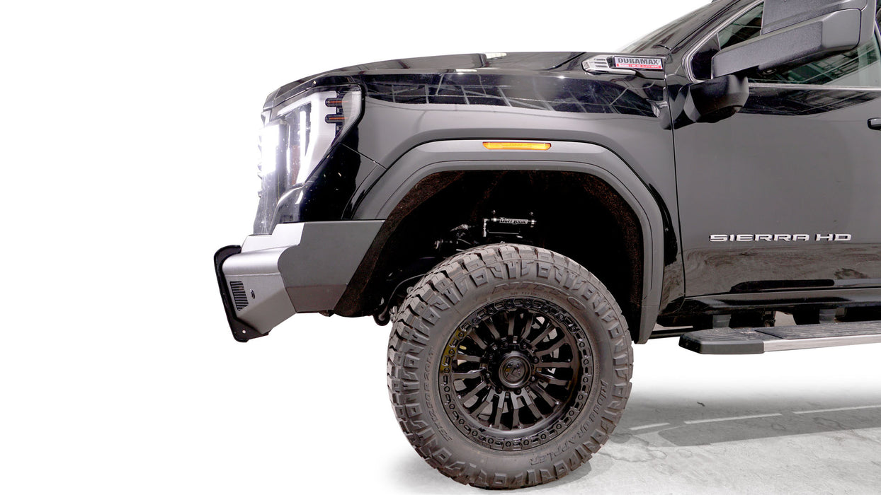Fab Fours Black Steel Elite Front Bumpers For 2024-2025 GMC Sierra 2500/3500