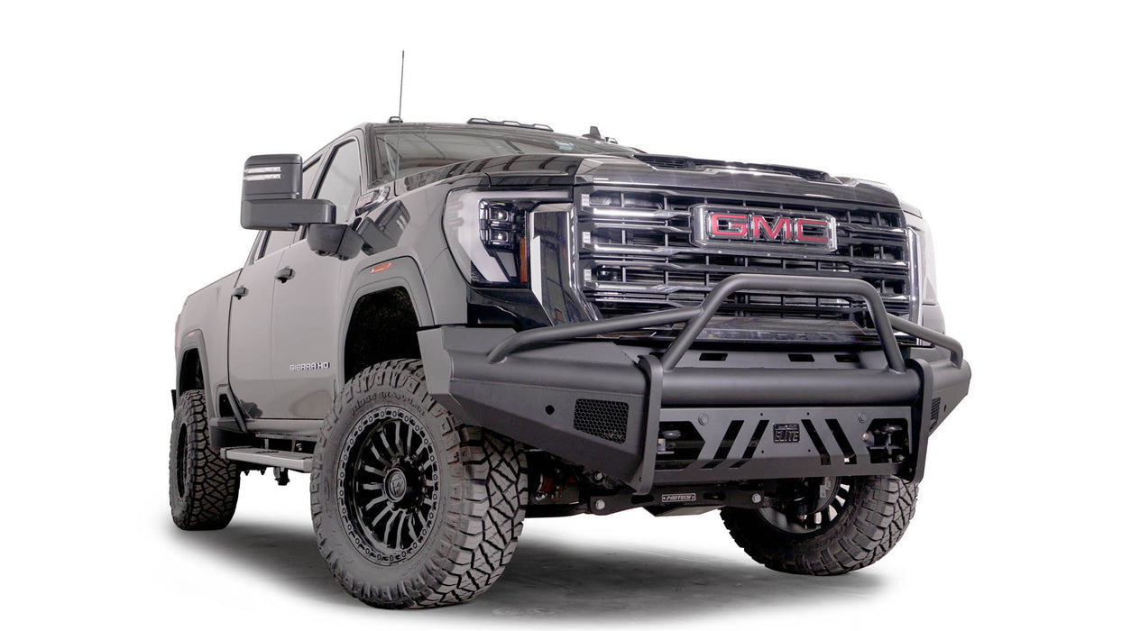 Fab Fours Black Steel Elite Front Bumpers For 2024-2025 GMC Sierra 2500/3500