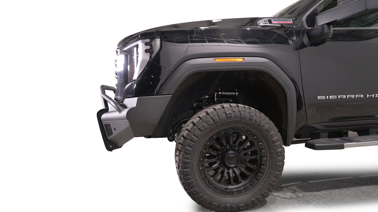 Fab Fours Black Steel Elite Front Bumpers For 2024-2025 GMC Sierra 2500/3500