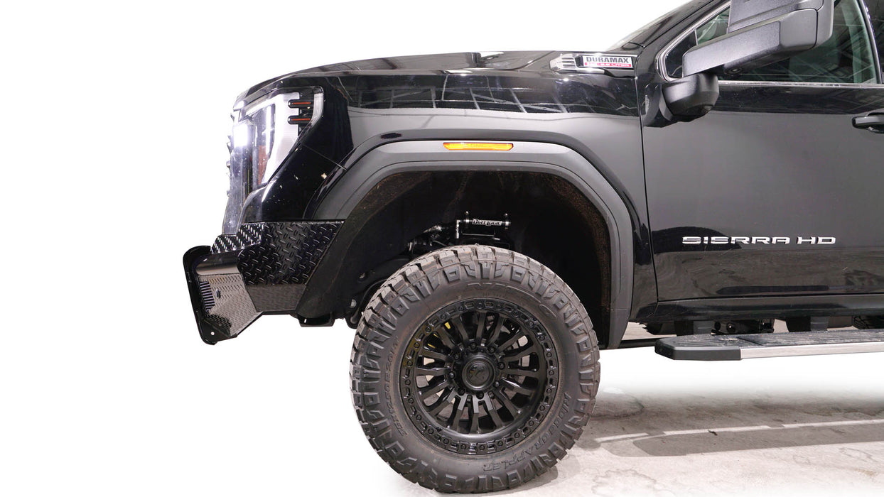 Fab Fours Black Steel Front Bumpers For 2024-2025 GMC Sierra 2500/3500