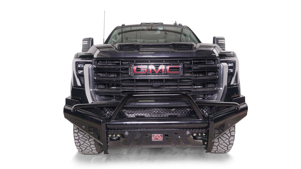 Fab Fours Black Steel Front Bumpers For 2024-2025 GMC Sierra 2500/3500