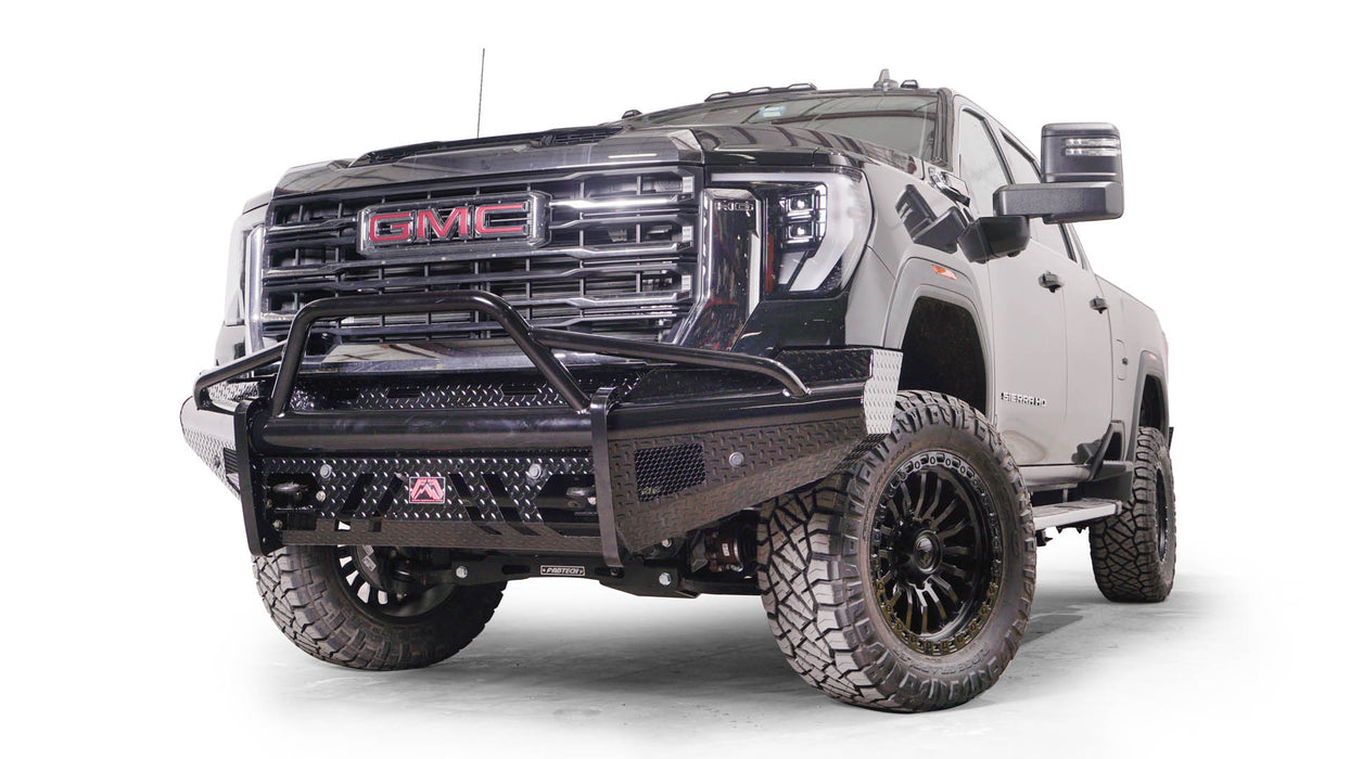 Fab Fours Black Steel Front Bumpers For 2024-2025 GMC Sierra 2500/3500
