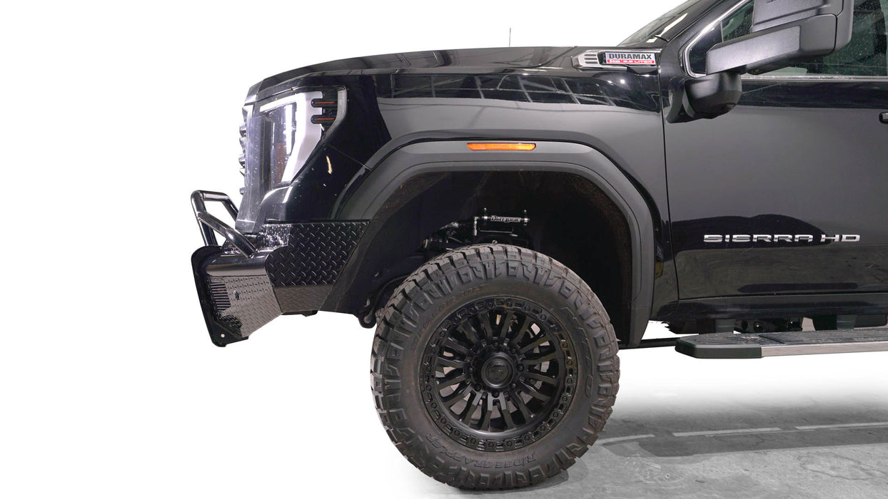 Fab Fours Black Steel Front Bumpers For 2024-2025 GMC Sierra 2500/3500