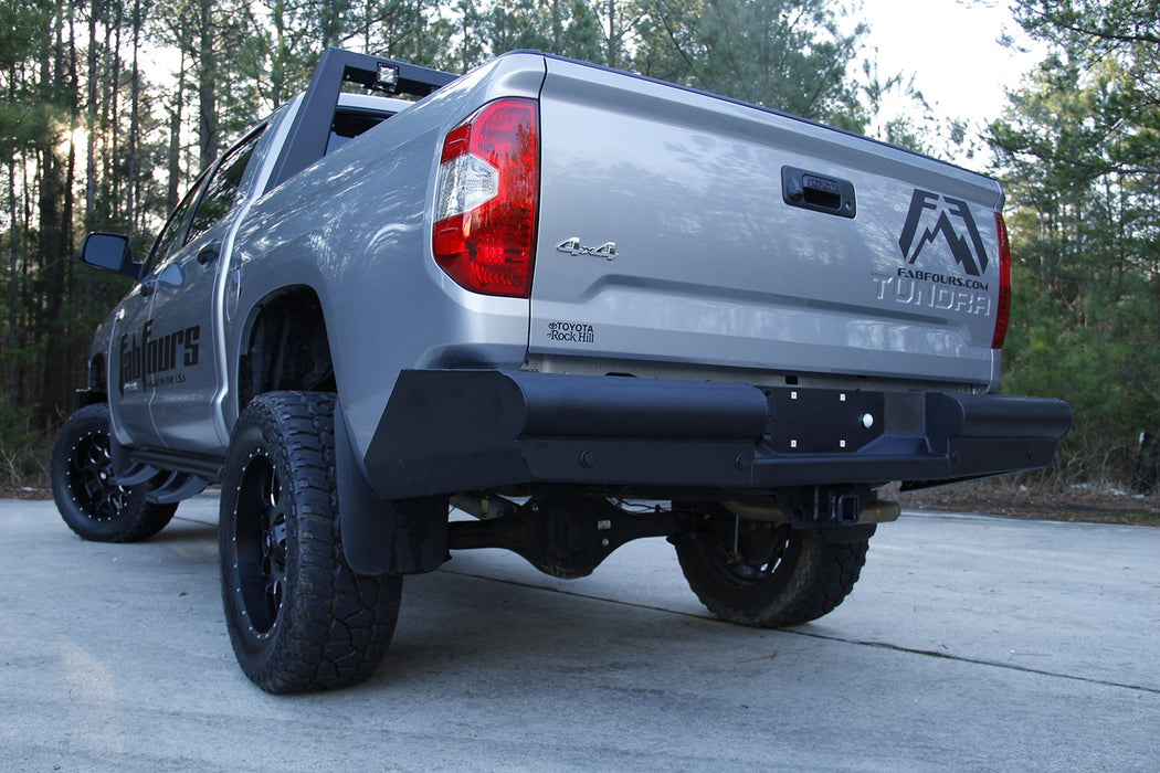 Fab Fours Black Steel Elite Rear Bumpers For 2014-2021 Toyota Tundra - TT14-U2850-1