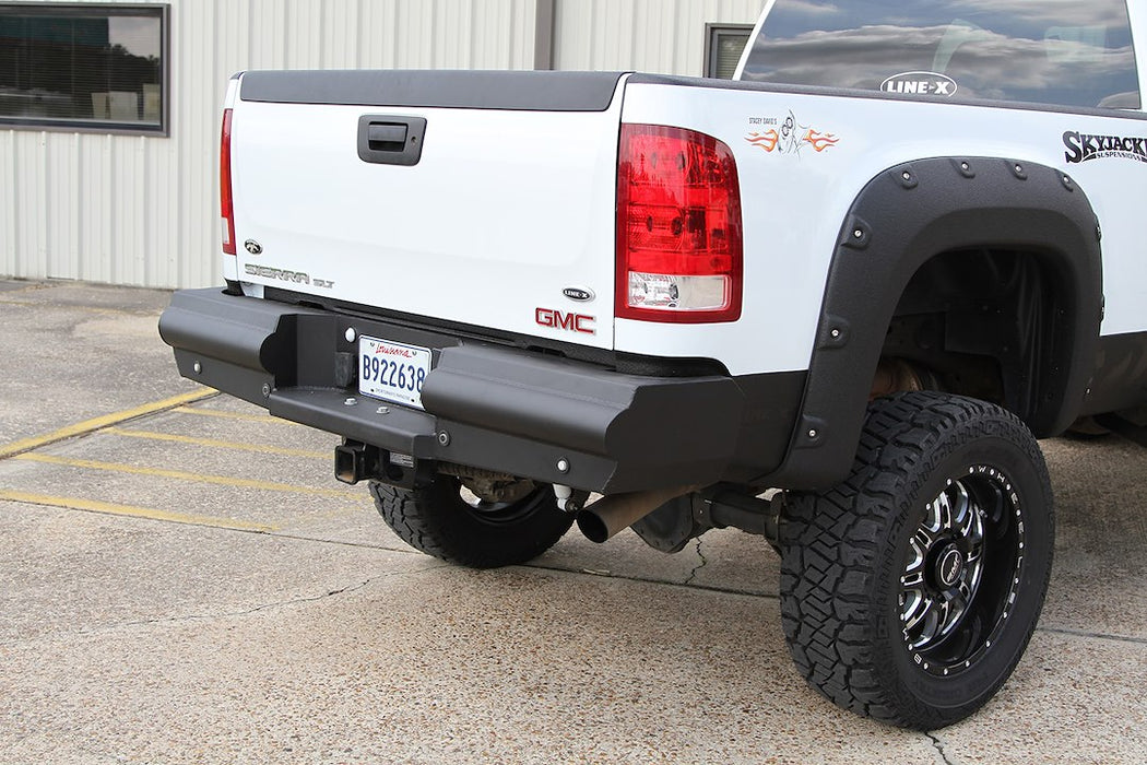 Fab Fours Black Steel Elite Rear Bumpers For 2015-2019 Chevrolet/GMC Silverado/Sierra 2500/3500 - CH14-U3050-1