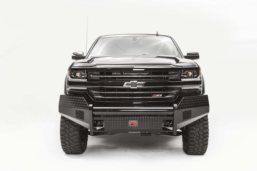 Fab Fours Black Steel Front Bumpers For 16-18 Chevrolet Silverado 1500 & 2019 LD