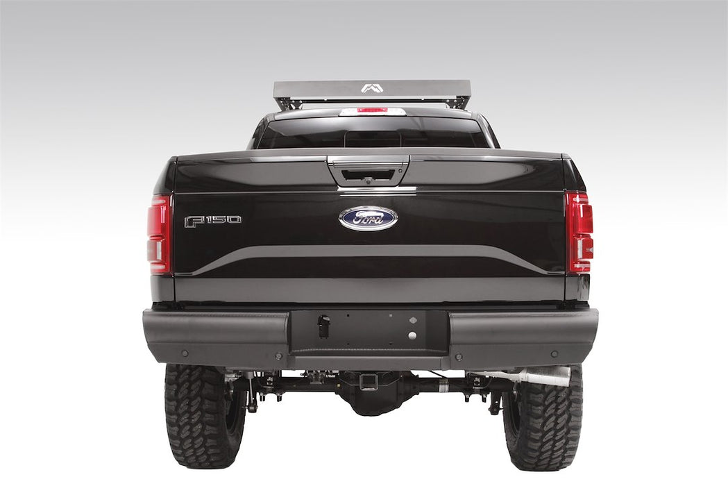 Fab Fours Black Steel Elite Rear Bumpers For 2015-2020 Ford F-150 - FF15-U3250-1