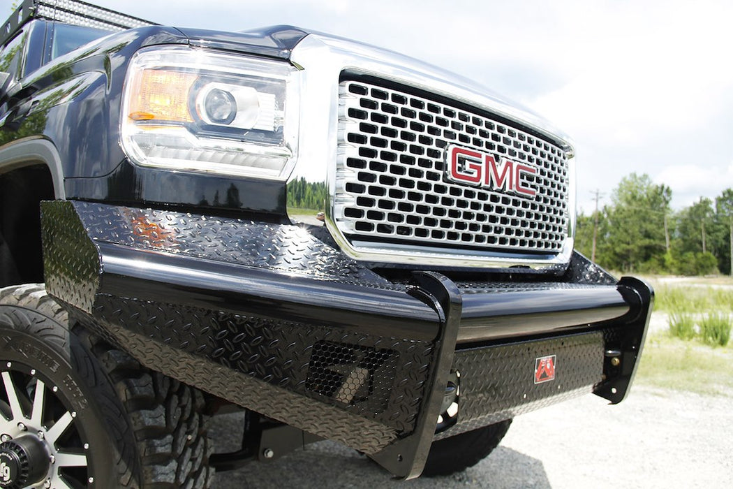 Fab Fours Black Steel Front Bumpers For 2015-2019 GMC Sierra 2500/3500