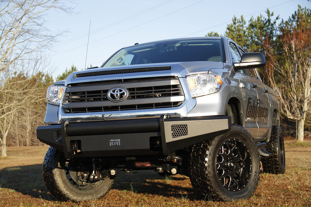 Fab Fours Black Steel Elite Front Bumpers For 2007-2013 Toyota Tundra