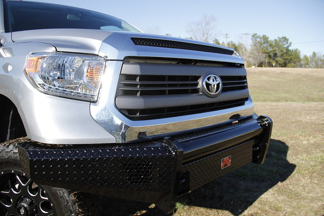 Fab Fours Black Steel Front Bumpers For 2014-2021 Toyota Tundra