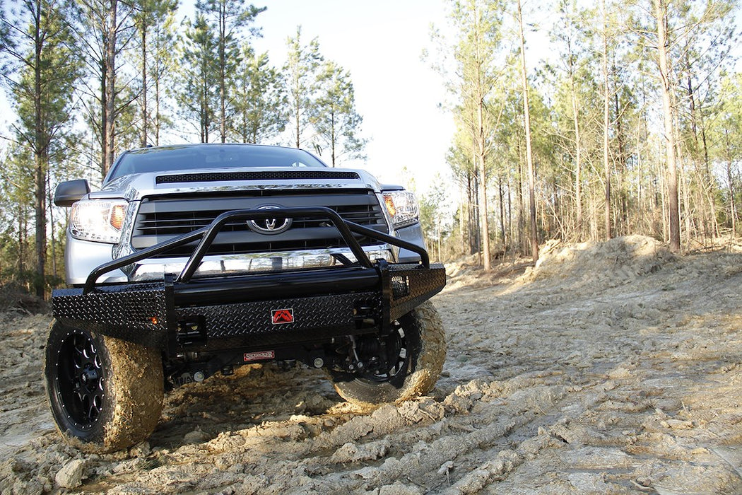 Fab Fours Black Steel Front Bumpers For 2014-2021 Toyota Tundra