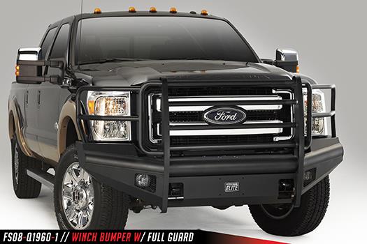 Fab Fours Black Steel Elite Front Bumpers For 2009-2014 Ford F-150