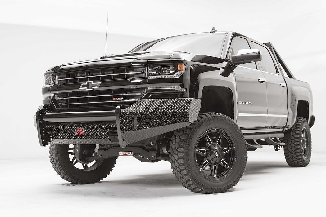 Fab Fours Black Steel Front Bumpers For 16-18 Chevrolet Silverado 1500 & 2019 LD