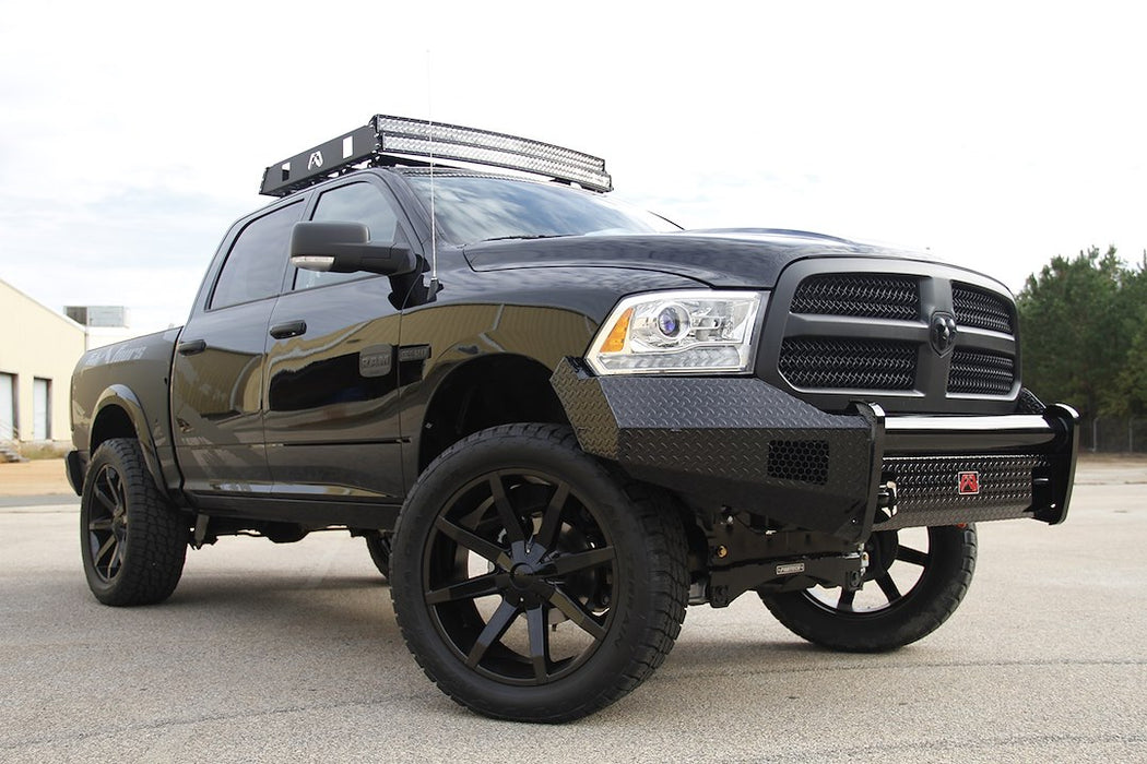Fab Fours Black Steel Front Bumpers For 13-18 RAM 1500 & 19-24 Classic