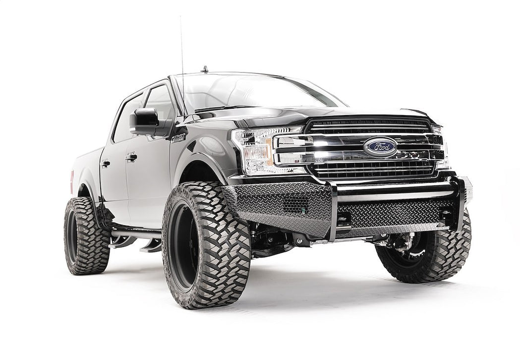 Fab Fours Black Steel Front Bumpers For 2018-2020 Ford F-150