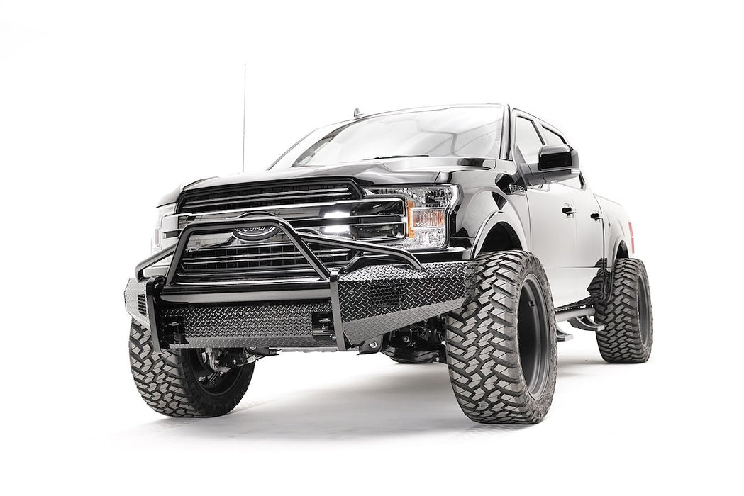 Fab Fours Black Steel Front Bumpers For 2018-2020 Ford F-150