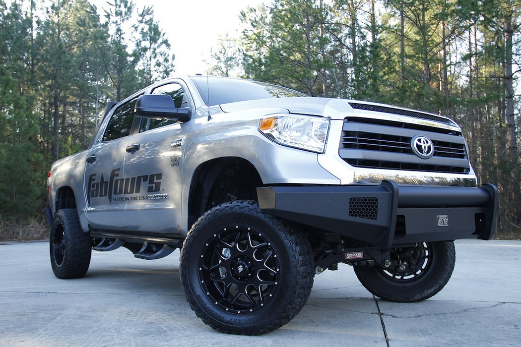 Fab Fours Black Steel Elite Front Bumpers For 2007-2013 Toyota Tundra