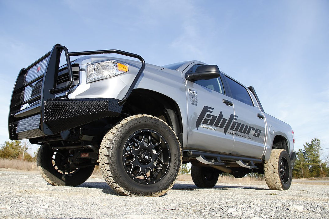 Fab Fours Black Steel Front Bumpers For 2014-2021 Toyota Tundra
