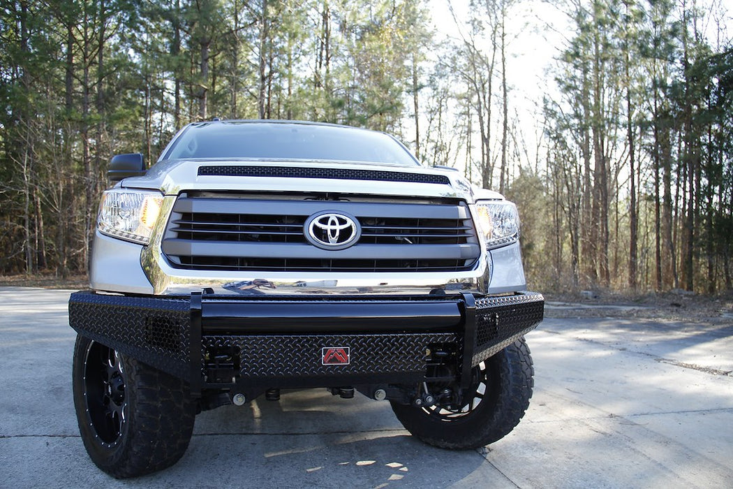 Fab Fours Black Steel Front Bumpers For 2014-2021 Toyota Tundra