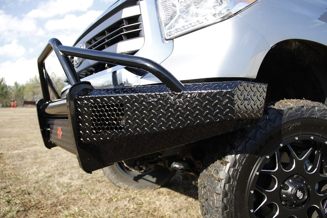 Fab Fours Black Steel Front Bumpers For 2014-2021 Toyota Tundra