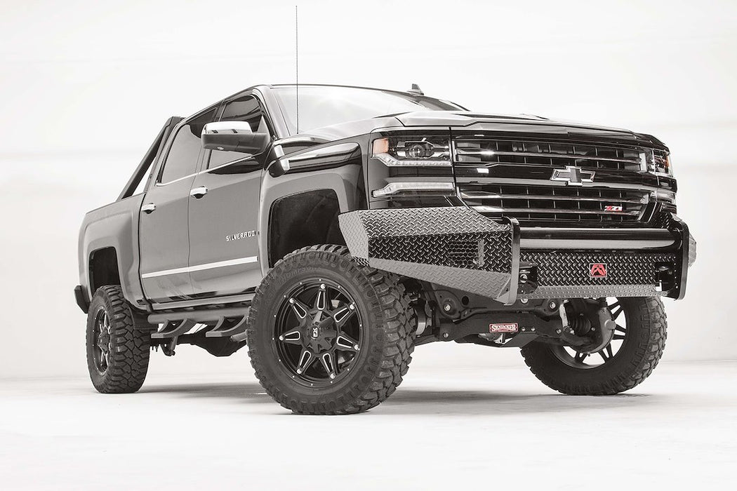 Fab Fours Black Steel Front Bumpers For 16-18 Chevrolet Silverado 1500 & 2019 LD