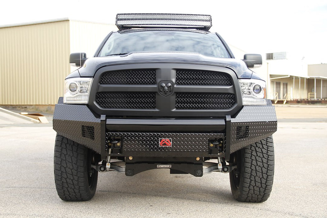 Fab Fours Black Steel Front Bumpers For 13-18 RAM 1500 & 19-24 Classic