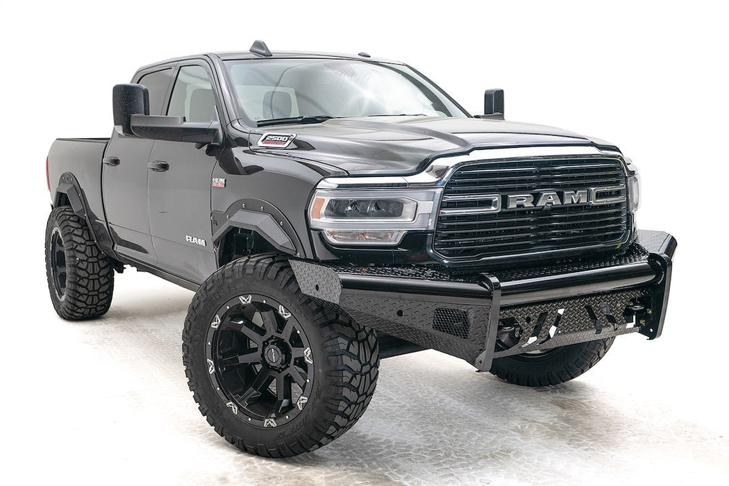 Fab Fours Black Steel Front Bumpers For 2019-2024 RAM 2500/3500