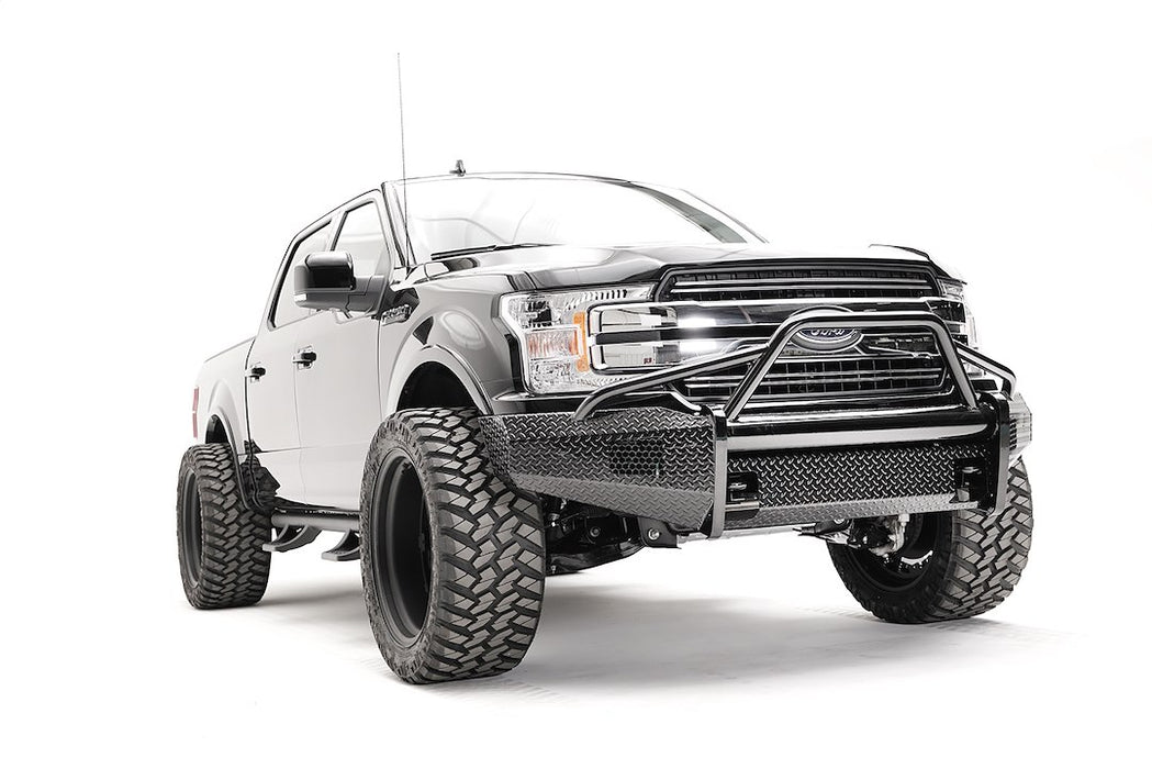 Fab Fours Black Steel Front Bumpers For 2018-2020 Ford F-150
