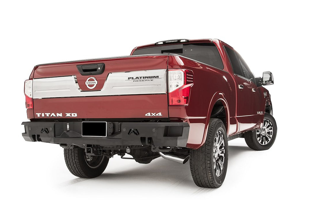 Fab Fours Premium Rear Bumpers For 2016-2024 Nissan Titan XD & 2020-2024 Titan - NT16-W3751-1