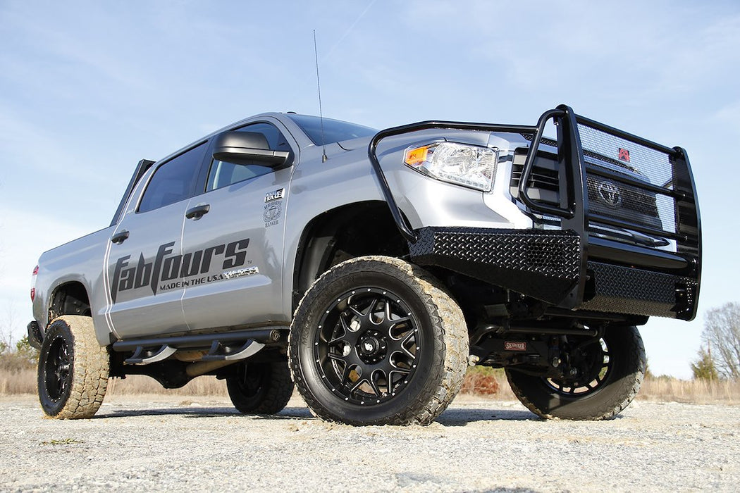 Fab Fours Black Steel Front Bumpers For 2014-2021 Toyota Tundra