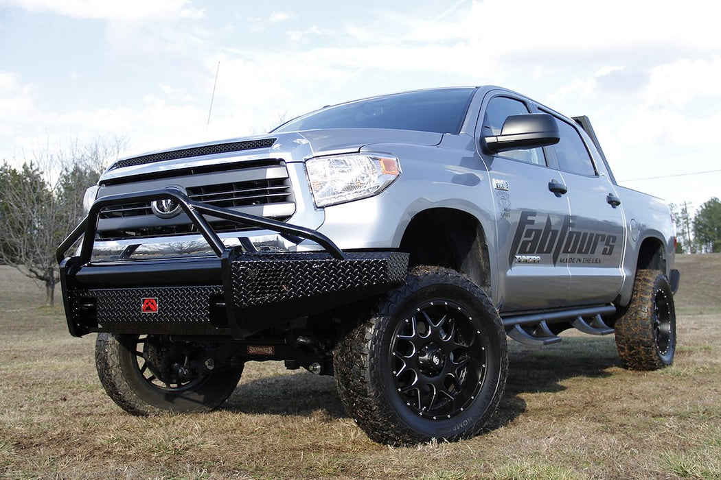 Fab Fours Black Steel Front Bumpers For 2014-2021 Toyota Tundra