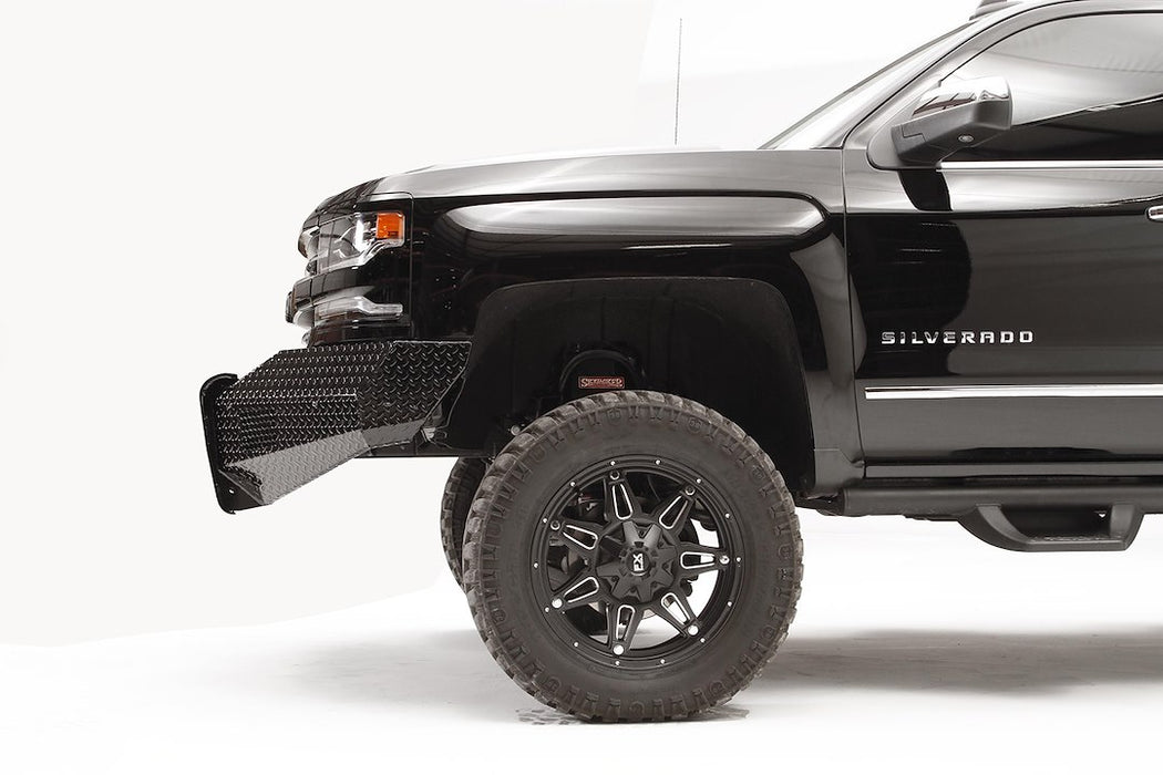 Fab Fours Black Steel Front Bumpers For 16-18 Chevrolet Silverado 1500 & 2019 LD