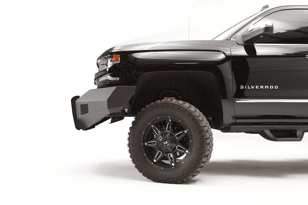 Fab Fours Black Steel Elite Front Bumpers For 2016-2018 Chevrolet Silverado 1500 & 2019 LD
