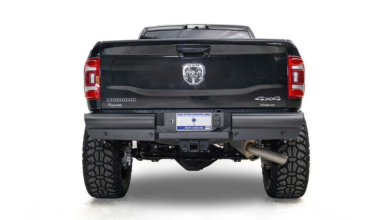 Fab Fours Black Steel Elite Rear Bumpers For 09-18 RAM 1500, 19-24 Classic & 10-18 2500/3500 - DR10-U2950-1