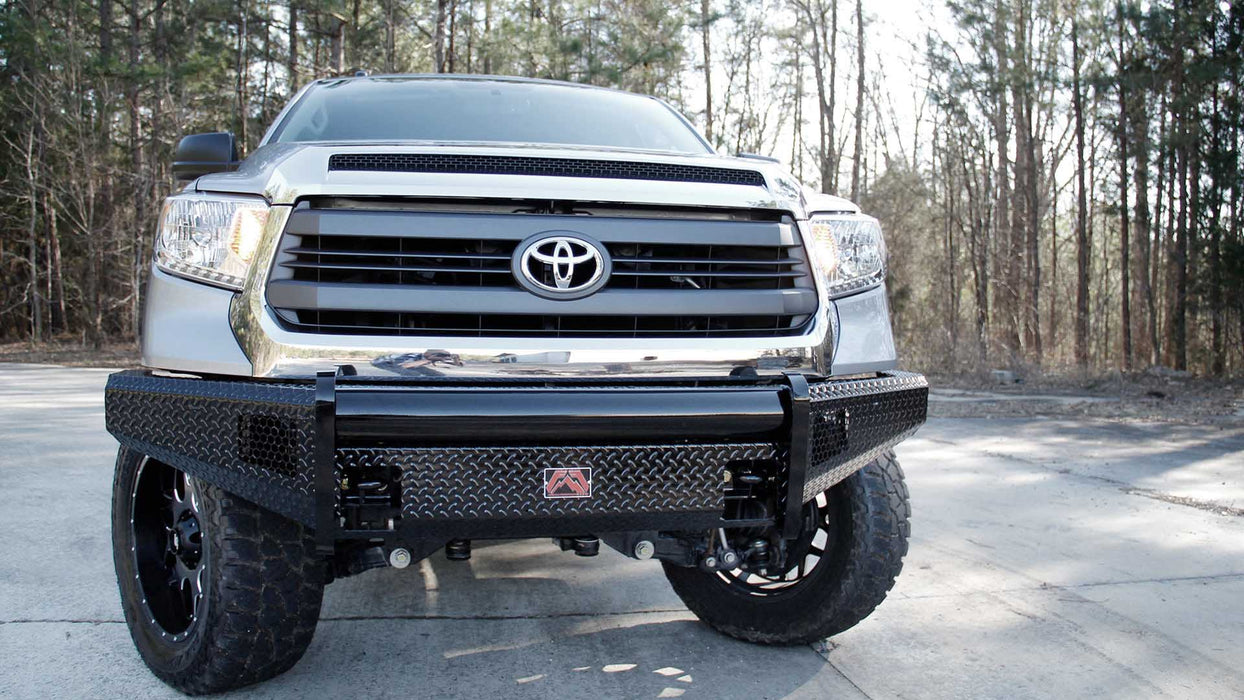 Fab Fours Black Steel Front Bumpers For 2007-2013 Toyota Tundra