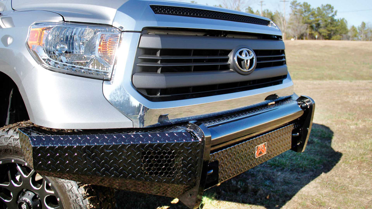 Fab Fours Black Steel Front Bumpers For 2007-2013 Toyota Tundra