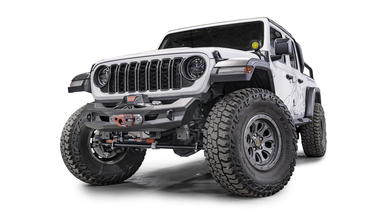 Fab Fours Ghost Stubby Winch Front Bumper For 2020-2026 Jeep Gladiator