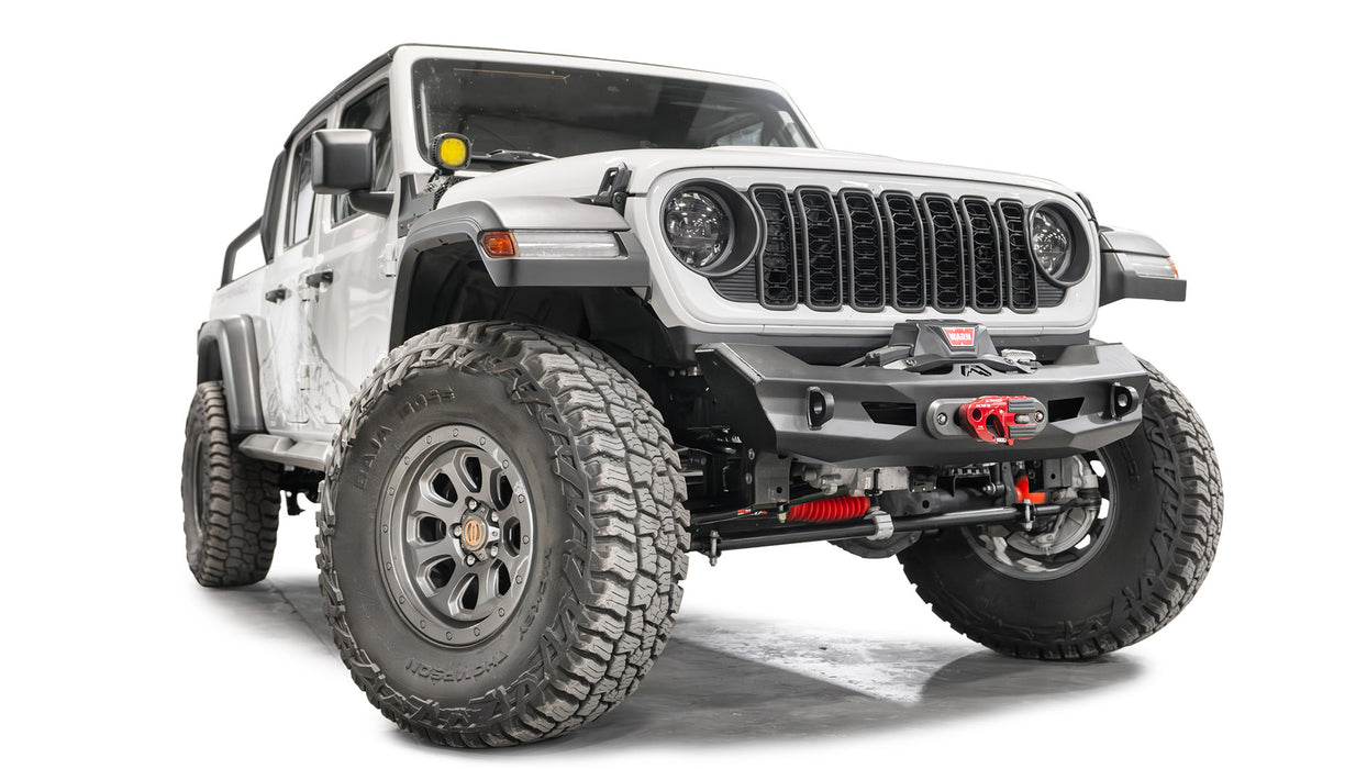 Fab Fours Ghost Stubby Winch Front Bumper For 2020-2026 Jeep Gladiator